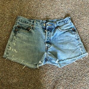 Levi's Light Blue Denim Cutoff Jean Shorts